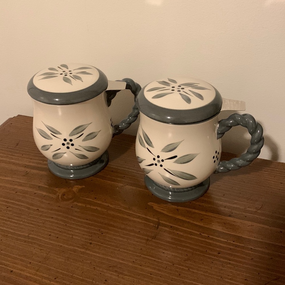 Temptations Old World Gray Tea Set